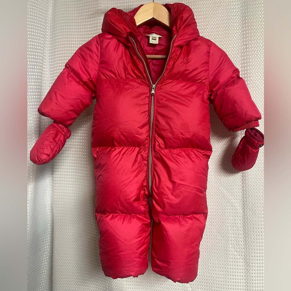 Ralph Lauren Kids Red Puffer Jacket